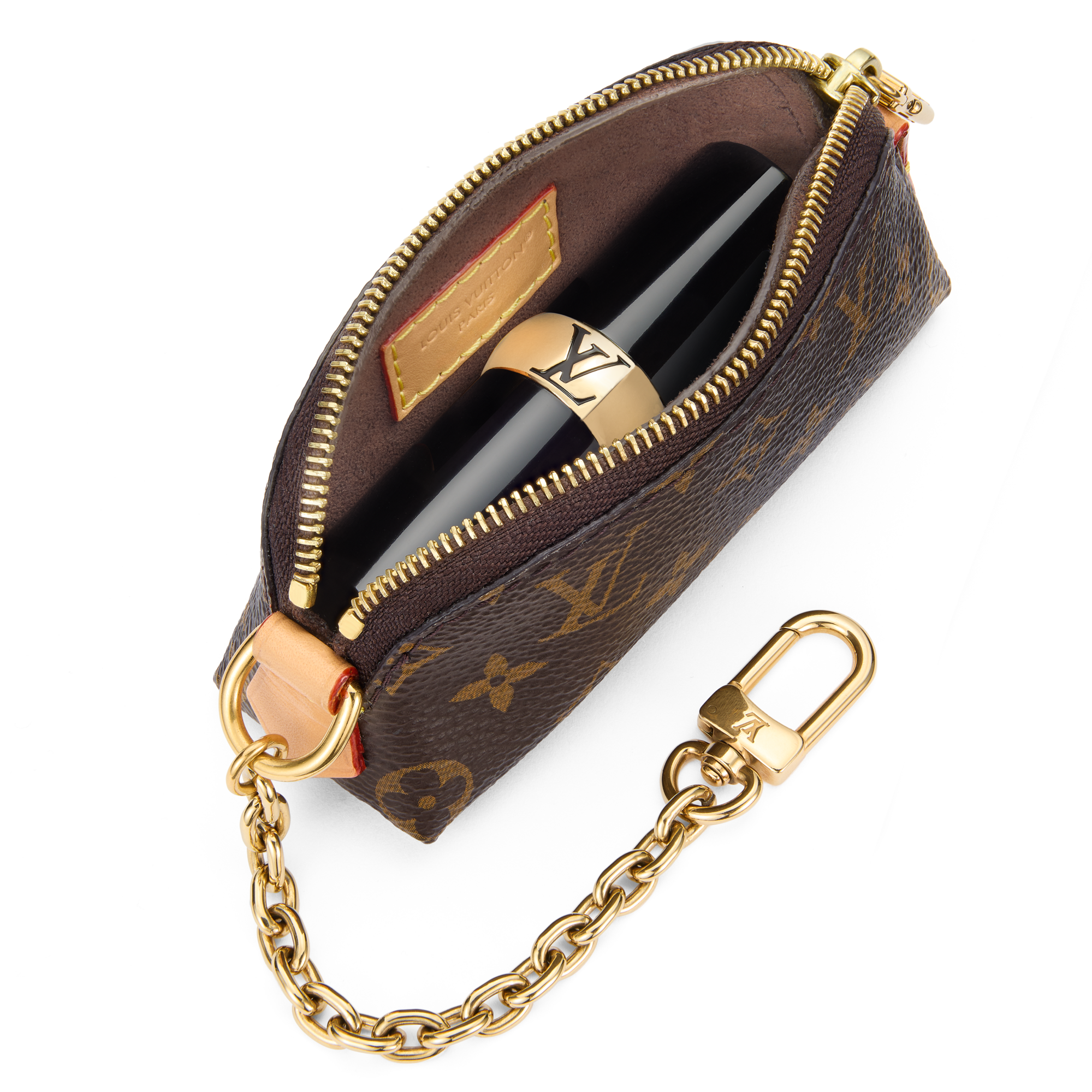 Cosmetic Lipstick Pouch Monogram - Women - Small Leather